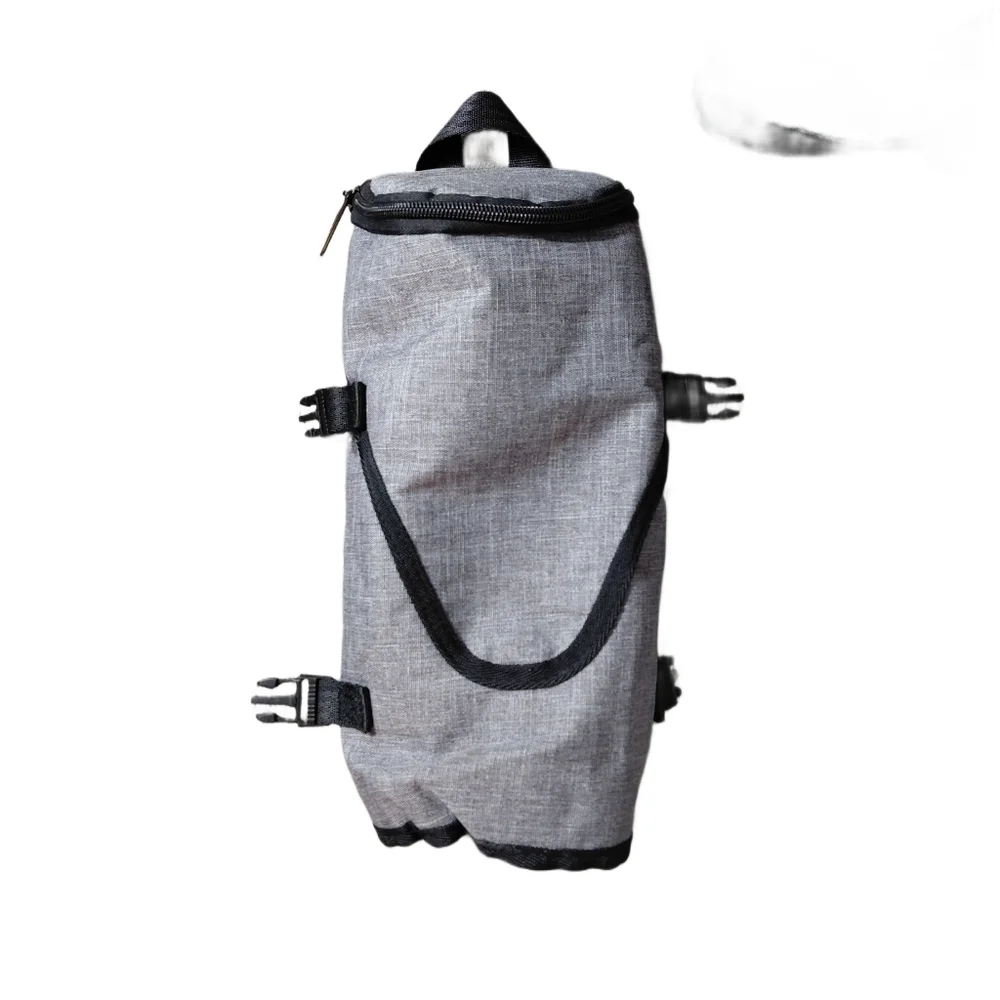 Gray and Black Pet Carrier Dog Park Picnic Travel Bag